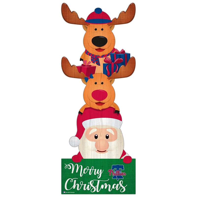 Philadelphia Phillies 31'' Santa Stack Leaner