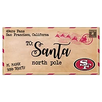 San Francisco 49ers 6'' x 12'' Letter to Santa Sign