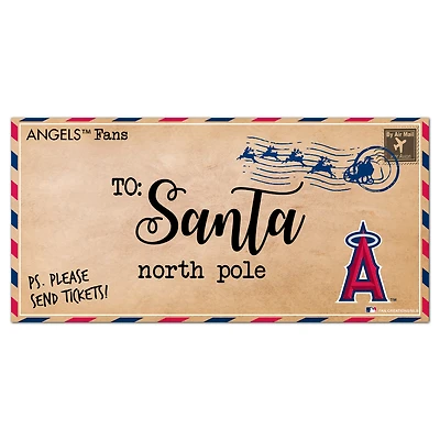Los Angeles Angels 6'' x 12'' Letter to Santa Sign