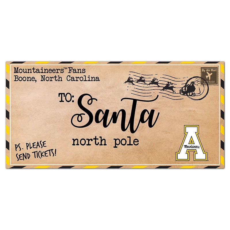 Appalachian State Mountaineers 6'' x 12'' Letter to Santa Sign