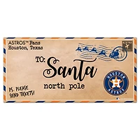 Houston Astros 6'' x 12'' Letter to Santa Sign