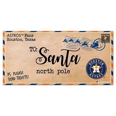 Houston Astros 6'' x 12'' Letter to Santa Sign