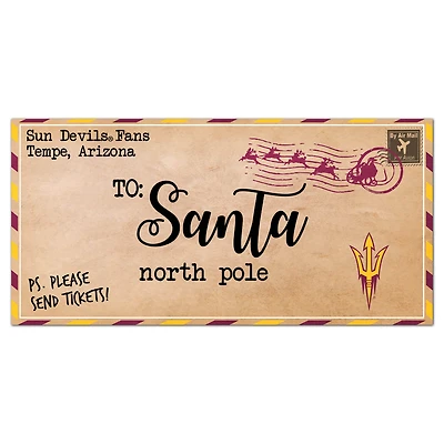 Arizona State Sun Devils 6'' x 12'' Letter to Santa Sign