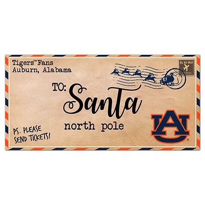 Auburn Tigers 6'' x 12'' Letter to Santa Sign