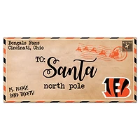Cincinnati Bengals 6'' x 12'' Letter to Santa Sign