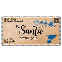 St. Louis Blues 6'' x 12'' Letter to Santa Sign