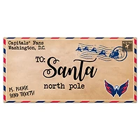 Washington Capitals 6'' x 12'' Letter to Santa Sign