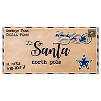 Dallas Cowboys 6'' x 12'' Letter to Santa Sign