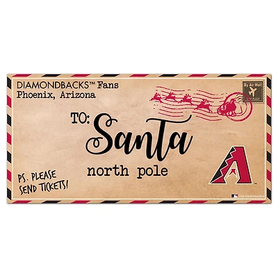 Arizona Diamondbacks 6'' x 12'' Letter to Santa Sign