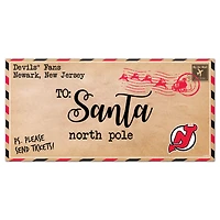 New Jersey Devils 6'' x 12'' Letter to Santa Sign