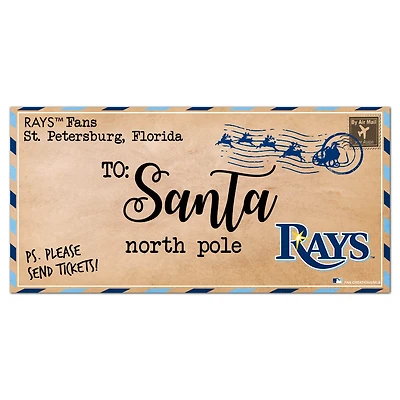 Tampa Bay Rays 6'' x 12'' Letter to Santa Sign