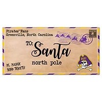 ECU Pirates 6'' x 12'' Letter to Santa Sign