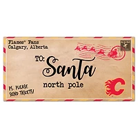Calgary Flames 6'' x 12'' Letter to Santa Sign