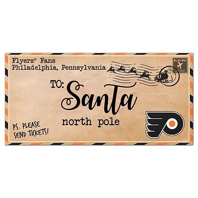 Philadelphia Flyers 6'' x 12'' Letter to Santa Sign