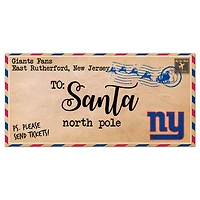 New York Giants 6'' x 12'' Letter to Santa Sign