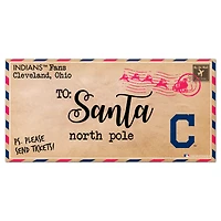 Cleveland Indians 6'' x 12'' Letter to Santa Sign