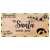 Iowa Hawkeyes 6'' x 12'' Letter to Santa Sign