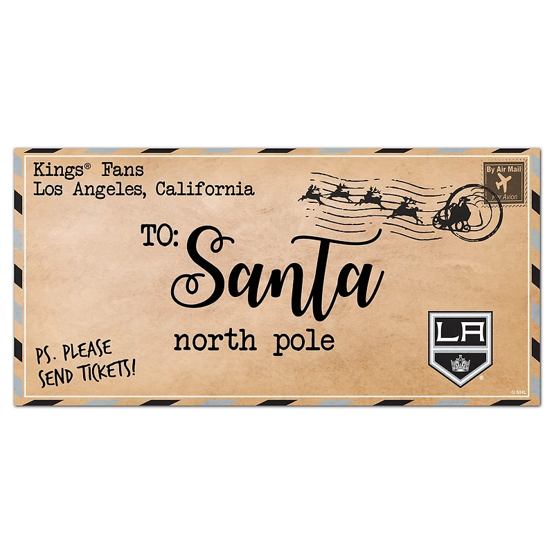 Los Angeles Kings 6'' x 12'' Letter to Santa Sign
