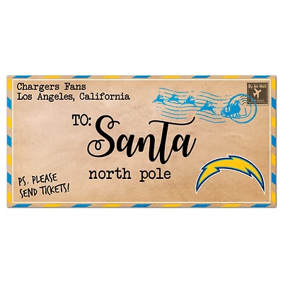 Los Angeles Chargers 6'' x 12'' Letter to Santa Sign