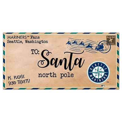 Seattle Mariners 6'' x 12'' Letter to Santa Sign