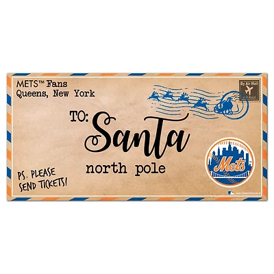 New York Mets 6'' x 12'' Letter to Santa Sign