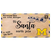Michigan Wolverines 6'' x 12'' Letter to Santa Sign