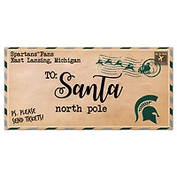 Michigan State Spartans 6'' x 12'' Letter to Santa Sign