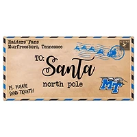 MTSU Blue Raiders 6'' x 12'' Letter to Santa Sign