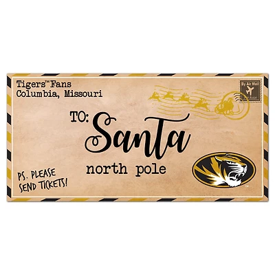 Missouri Tigers 6'' x 12'' Letter to Santa Sign