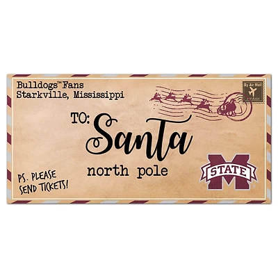Mississippi State Bulldogs 6'' x 12'' Letter to Santa Sign