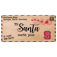 NC State Wolfpack 6'' x 12'' Letter to Santa Sign