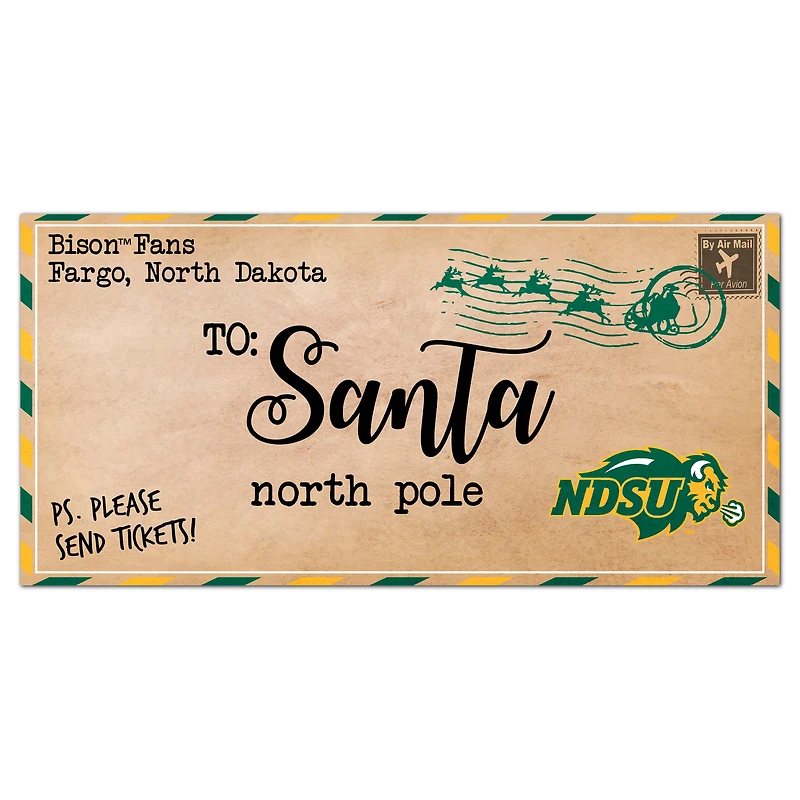 NDSU Bison 6'' x 12'' Letter to Santa Sign