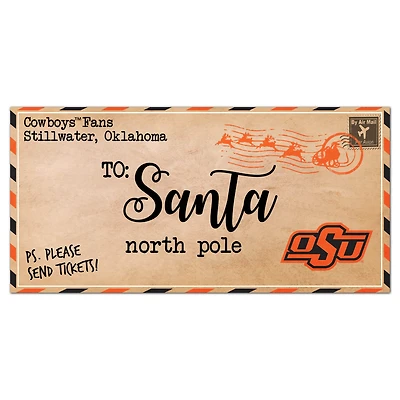 Oklahoma State Cowboys 6'' x 12'' Letter to Santa Sign