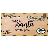 Green Bay Packers 6'' x 12'' Letter to Santa Sign