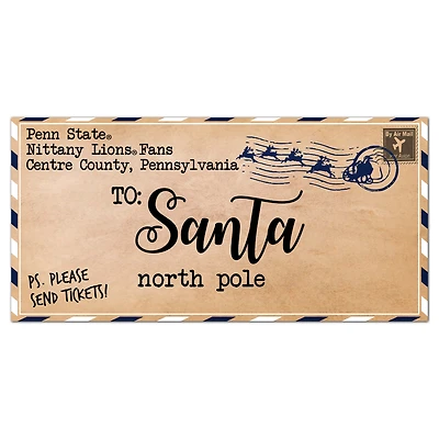 Penn State Nittany Lions 6'' x 12'' Letter to Santa Sign