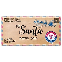 Texas Rangers 6'' x 12'' Letter to Santa Sign