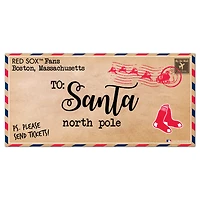Boston Red Sox 6'' x 12'' Letter to Santa Sign