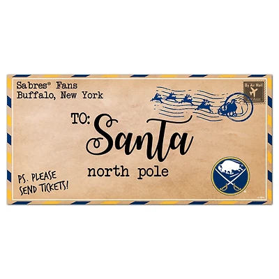 Buffalo Sabres 6'' x 12'' Letter to Santa Sign