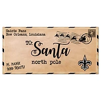 New Orleans Saints 6'' x 12'' Letter to Santa Sign