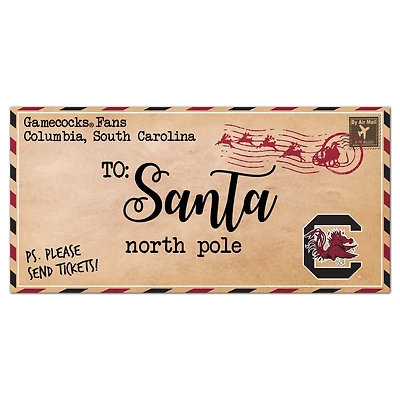 South Carolina Gamecocks 6'' x 12'' Letter to Santa Sign