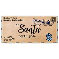 Seattle Kraken 6'' x 12'' Letter to Santa Sign