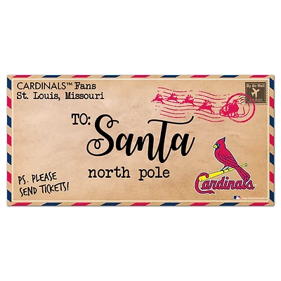St. Louis Cardinals 6'' x 12'' Letter to Santa Sign