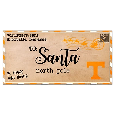 Tennessee Volunteers 6'' x 12'' Letter to Santa Sign