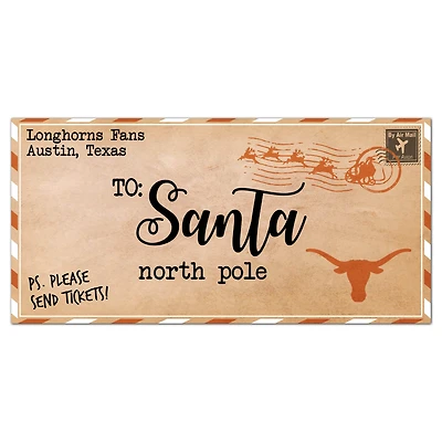Texas Longhorns 6'' x 12'' Letter to Santa Sign