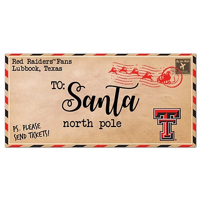 Texas Tech Red Raiders 6'' x 12'' Letter to Santa Sign