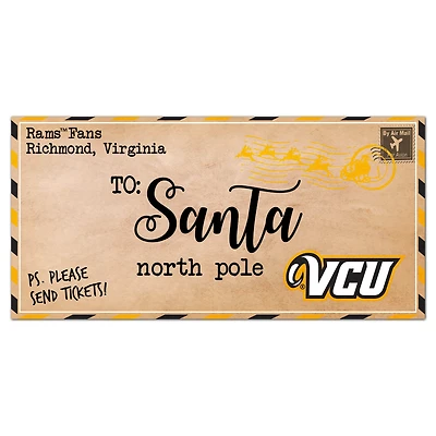 VCU Rams 6'' x 12'' Letter to Santa Sign