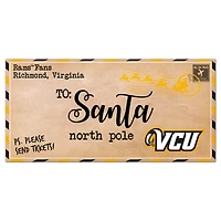 VCU Rams 6'' x 12'' Letter to Santa Sign