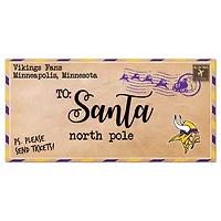 Minnesota Vikings 6'' x 12'' Letter to Santa Sign