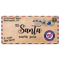 Washington Nationals 6'' x 12'' Letter to Santa Sign
