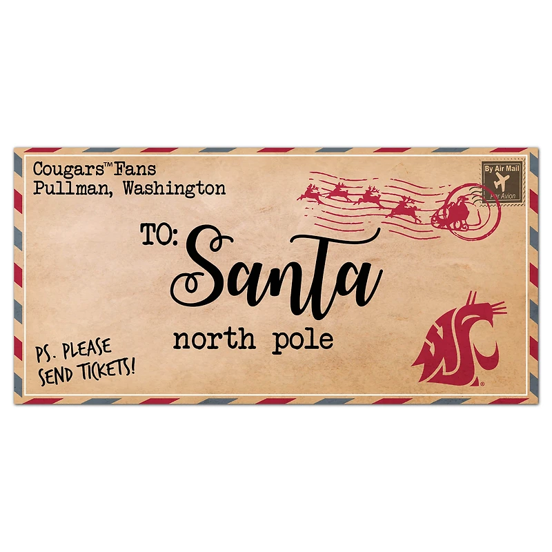 Washington Huskies 6'' x 12'' Letter to Santa Sign